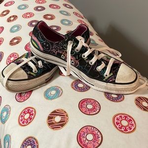 Converse Black with bright doodles!